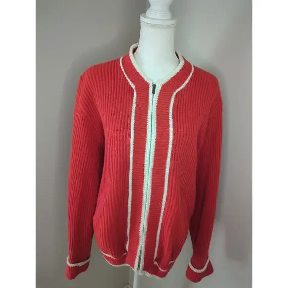 Orlon by campus vintage preppy zip up varsity sweater rare - Picture 2 of 9